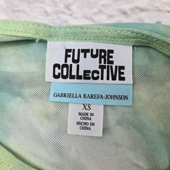 Future Collective Gabriella Karefa Johnson Mesh Crop Top size XS - Picture 7 of 9